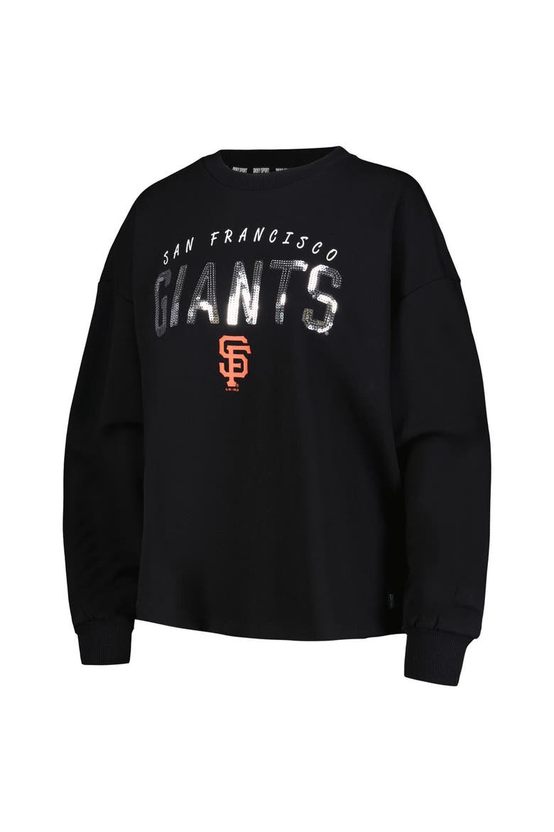 Women's DKNY Sport Black San Francisco Giants Penelope Pullover Sweatshirt, Alternate, color, Black