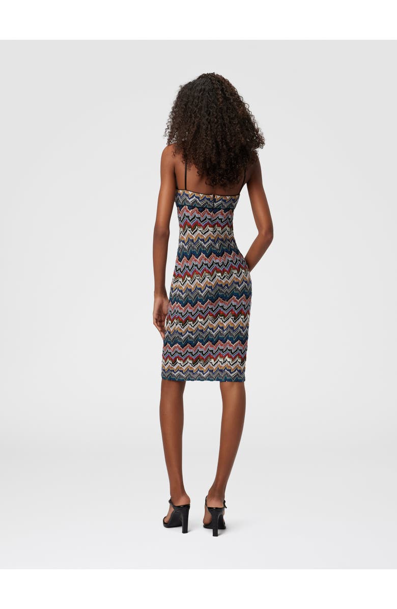 Missoni Lingerie Midi Dress With Floral Lace, Alternate, color, Multicoloured