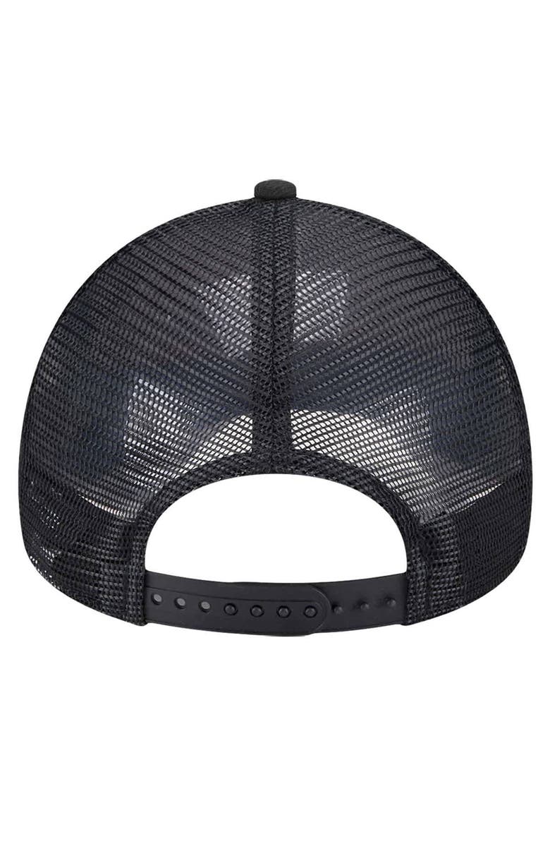 New Era Men's New Era Black/Red Houston Rockets Tip Off A-Frame Trucker 9FORTY Adjustable Hat, Alternate, color, 