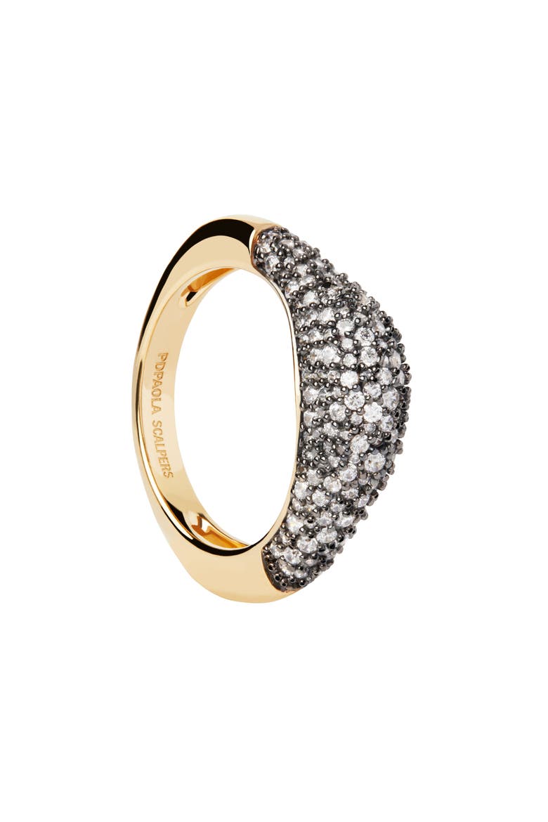 Pavé Duna Ring, Alternate, color, Gold