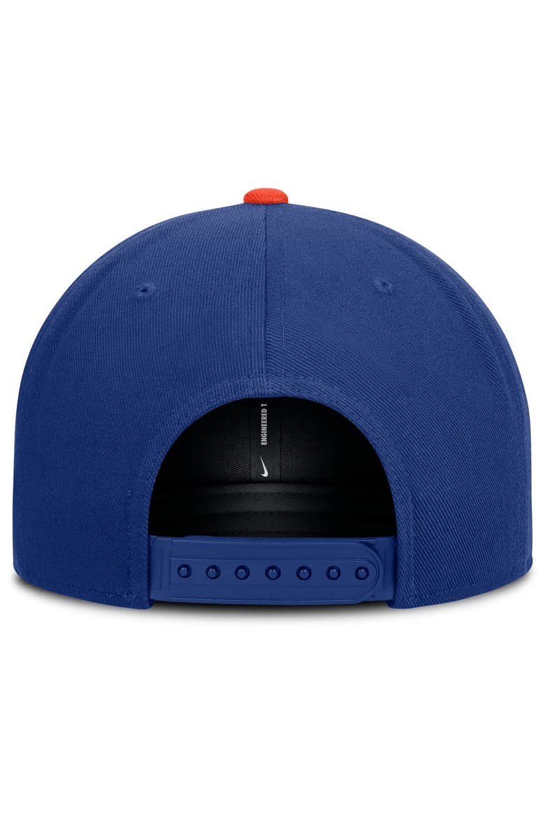 Men's Nike  Royal/Orange New York Mets Primetime Pro Dri-FIT Snapback Hat, Alternate, color, Royal