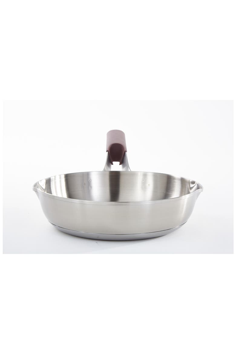 Elements 18/10 Stainless Steel Skillet, Alternate, color, PURPLE
