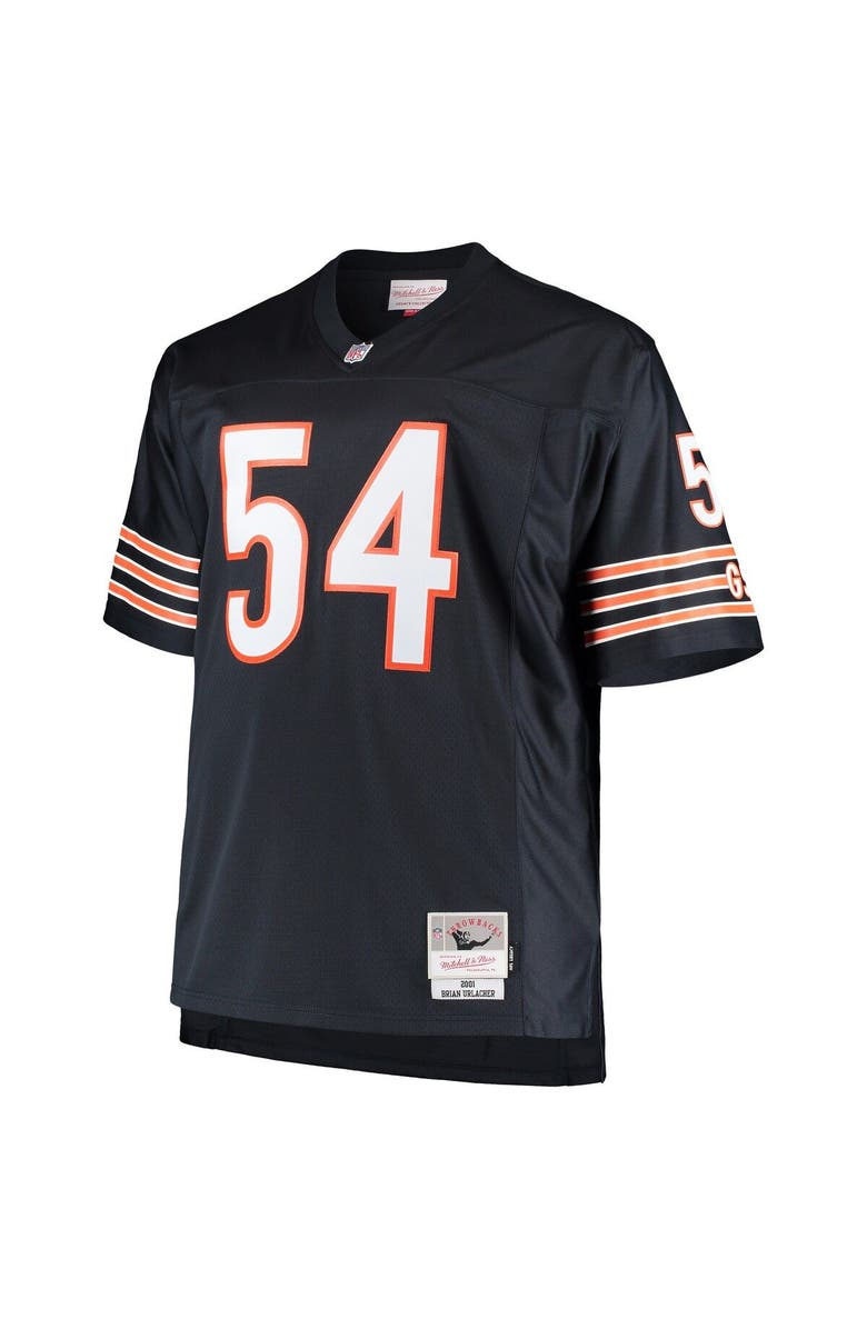 Mitchell & Ness Men's Mitchell & Ness Brian Urlacher Navy Chicago Bears Big & Tall 2001 Retired Player Replica Jersey, Alternate, color, 