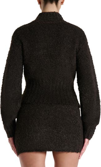 Turtleneck Bouclé Sweater