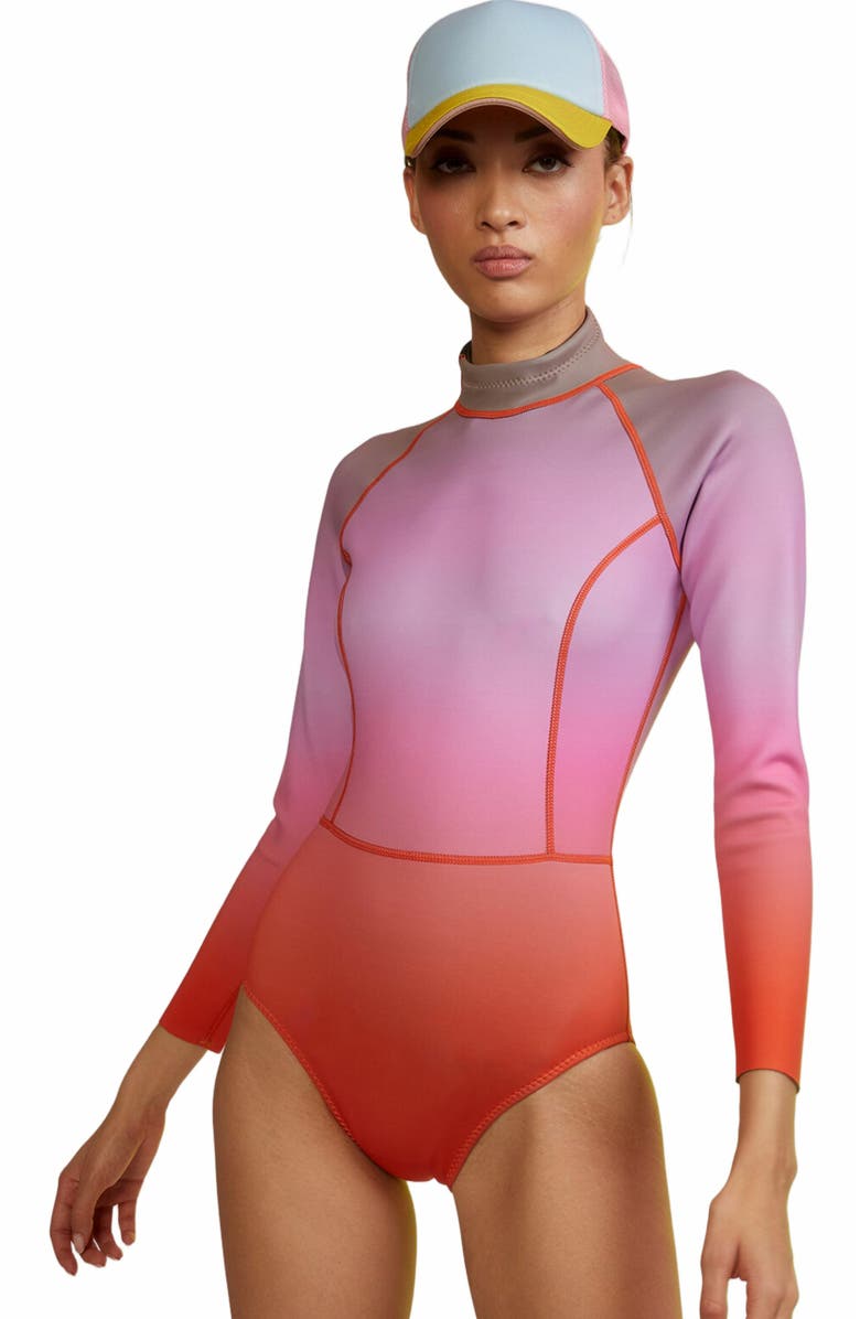 Cynthia Rowley Sunset Surf Wetsuit, Main, color,