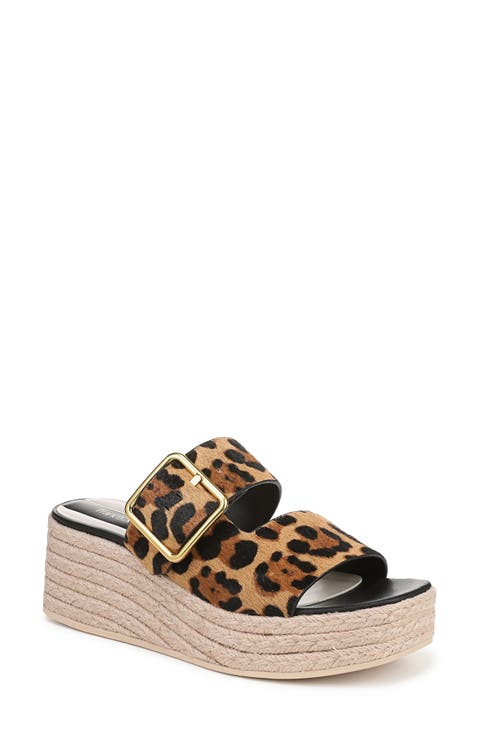 Taziana Genuine Calf Hair Wedge Sandal (Women)