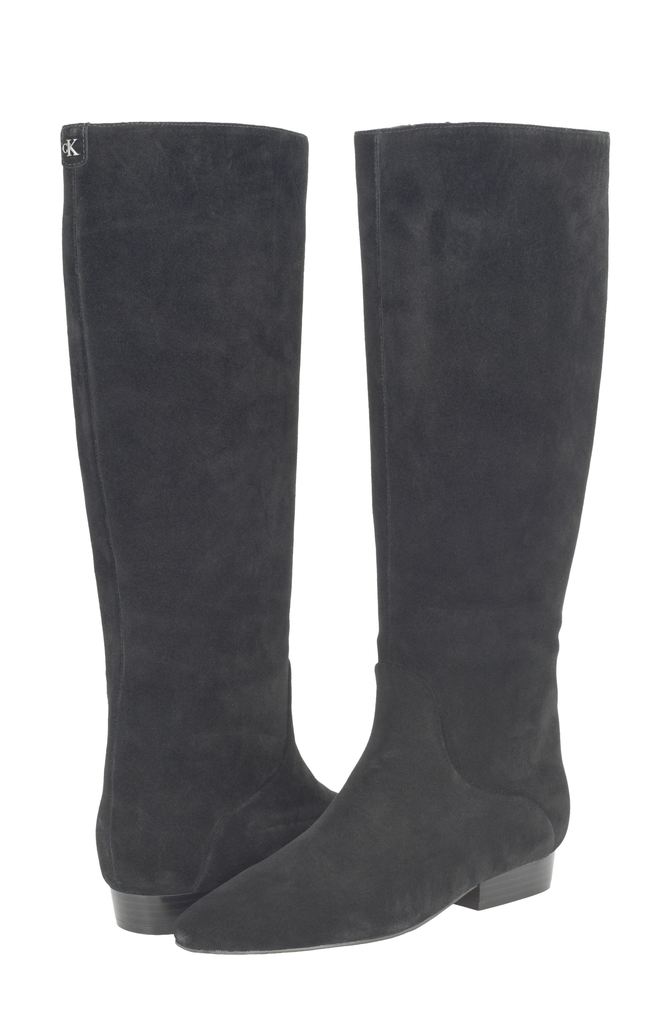 Slona Leather Knee High Boot, Alternate, color, BLACK