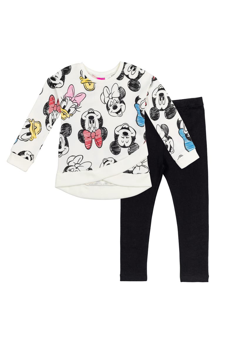 Sweatshirt & Leggings Set, Main, color, Mickey Friends Black
