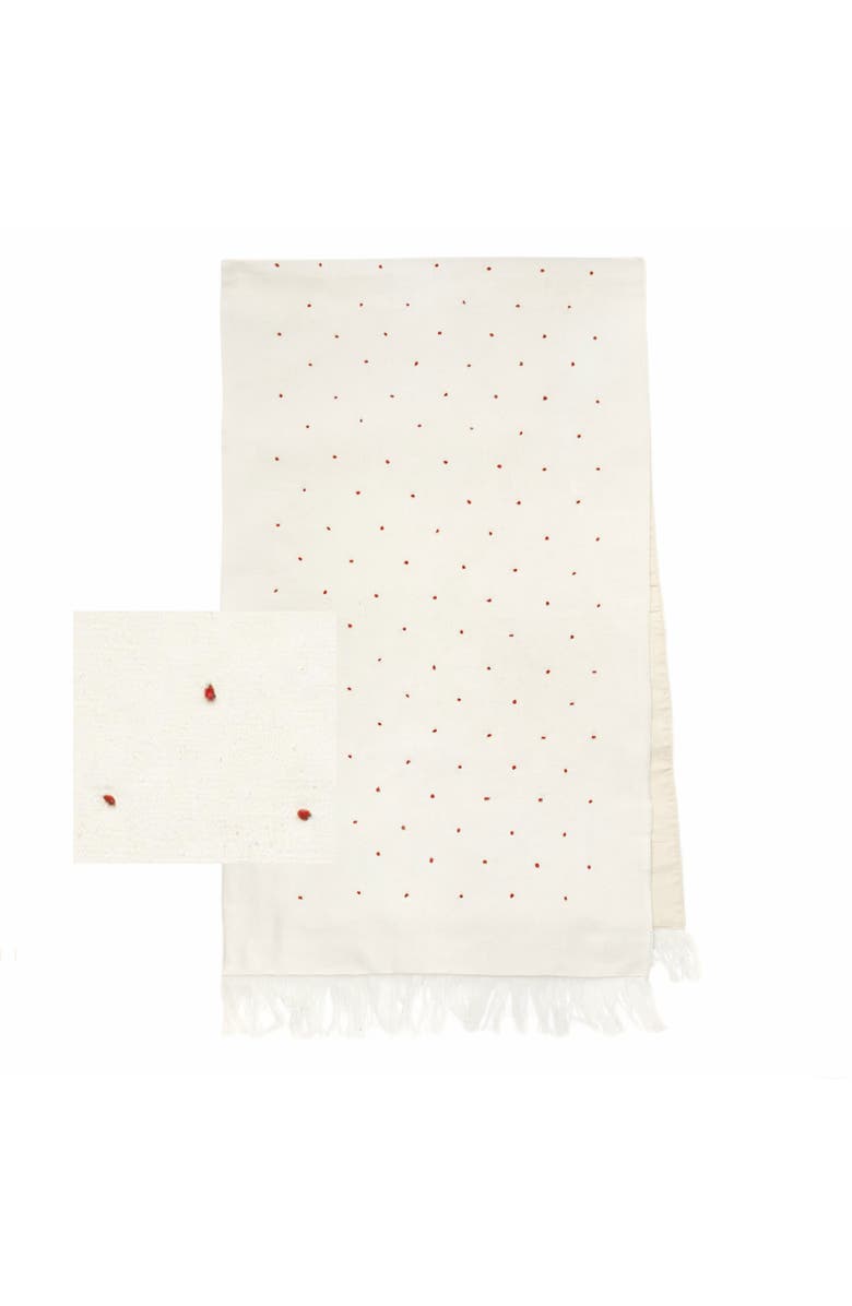 Others Trade for Hope Embroidered Table Runner, Main, color, Red