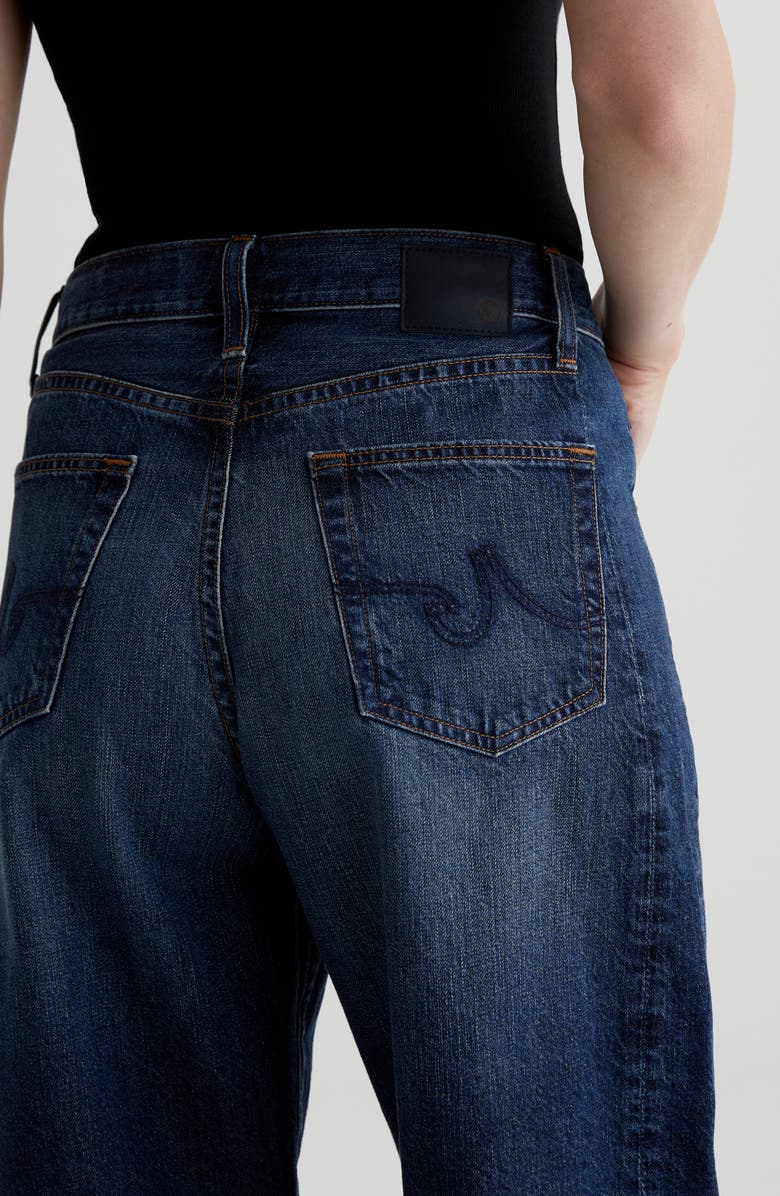 AG Hattie High Waist Ankle Wide Barrel Leg Jeans, Alternate, color, Belem