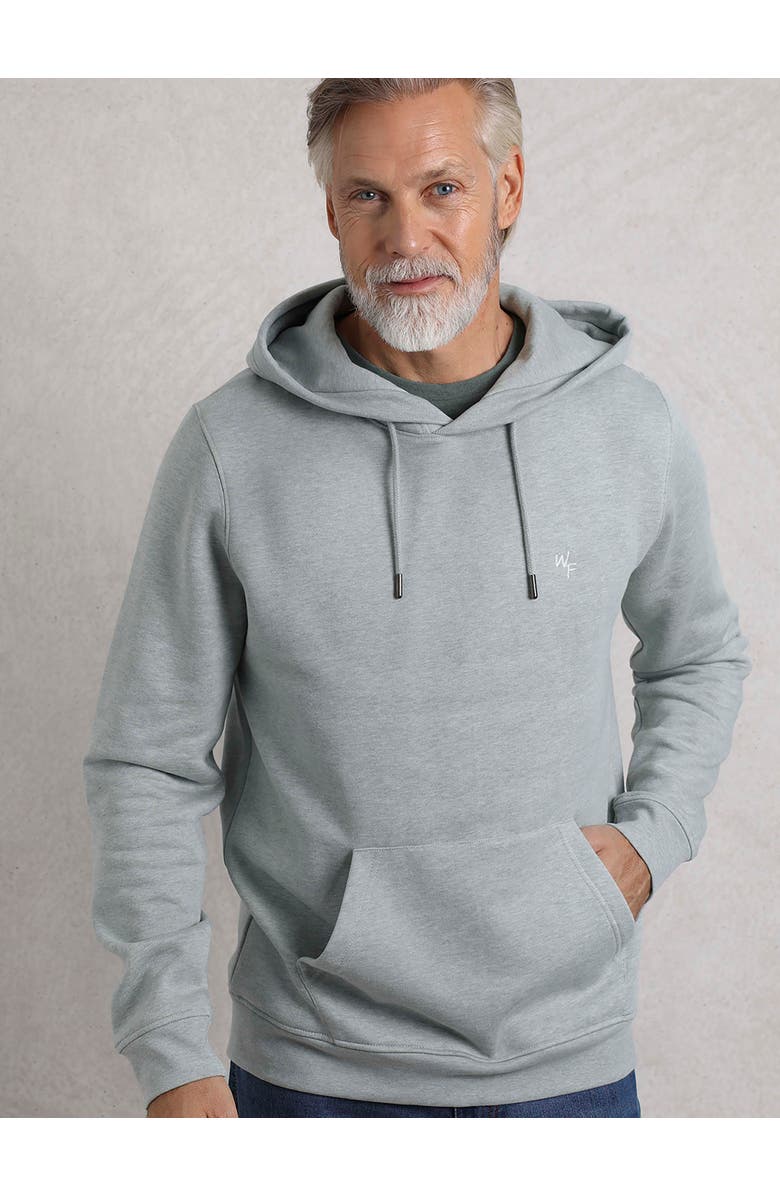 Weird Fish Hugo Branded Popover Hoodie, Alternate, color, Grey Marl