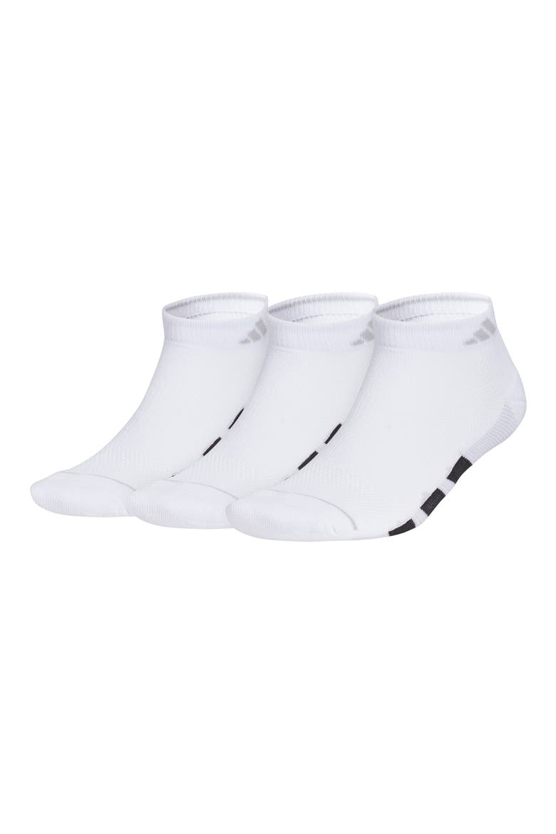 All Day Training 3-Pack Ankle Socks, Main, color, WHITE/ BLACK/ CLEAR ONIX GREY