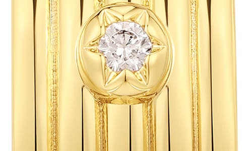 Luv Aj The Ridged Positano Stud Earrings In Gold
