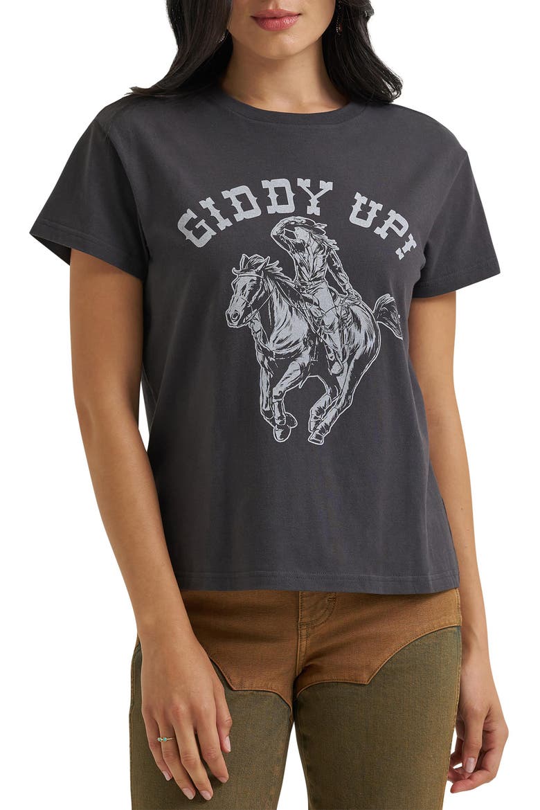 Giddy Up Graphic T-Shirt, Main, color, BLACK