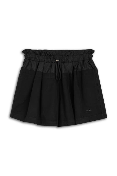 Nocturne Mini Shorts With Printed Details In Black