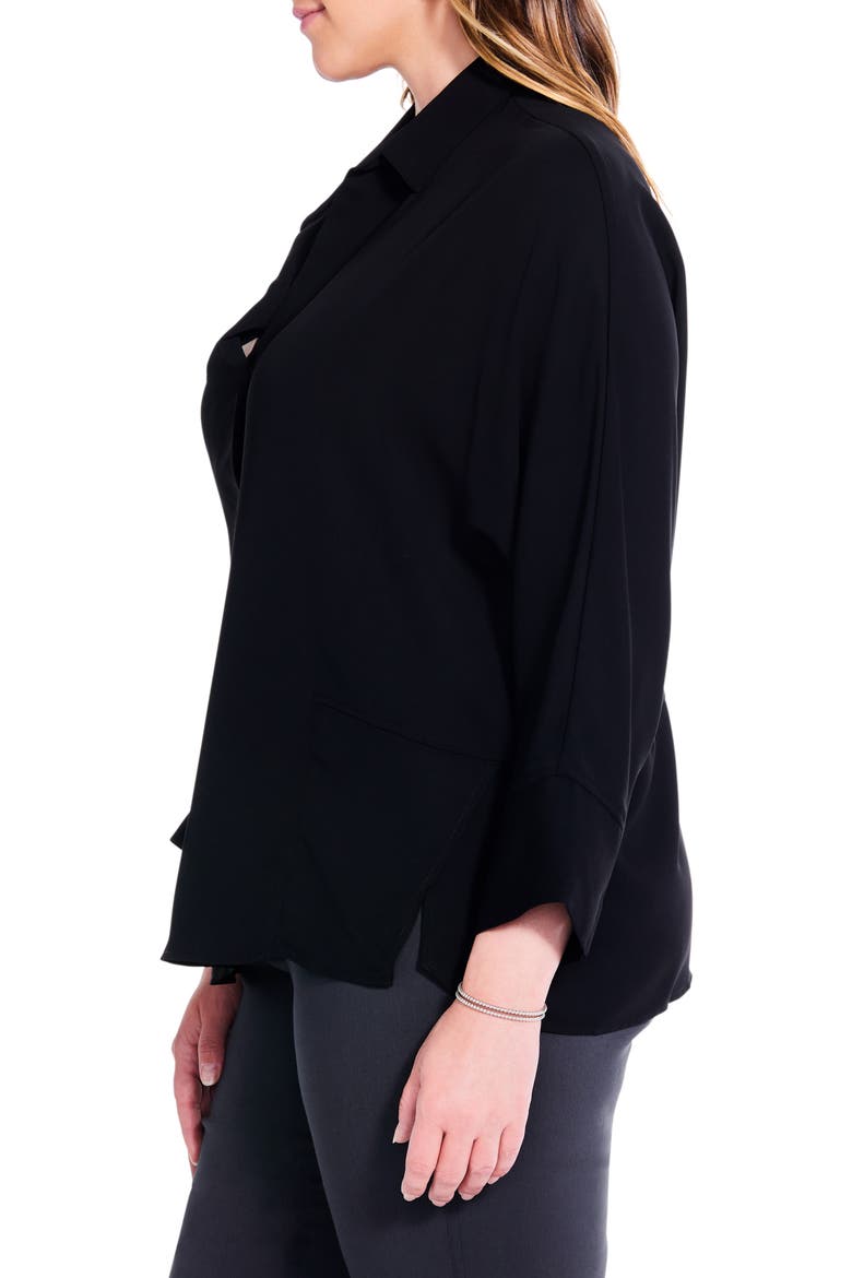 Flowing Ease Blouse, Alternate, color, BLACK ONYX