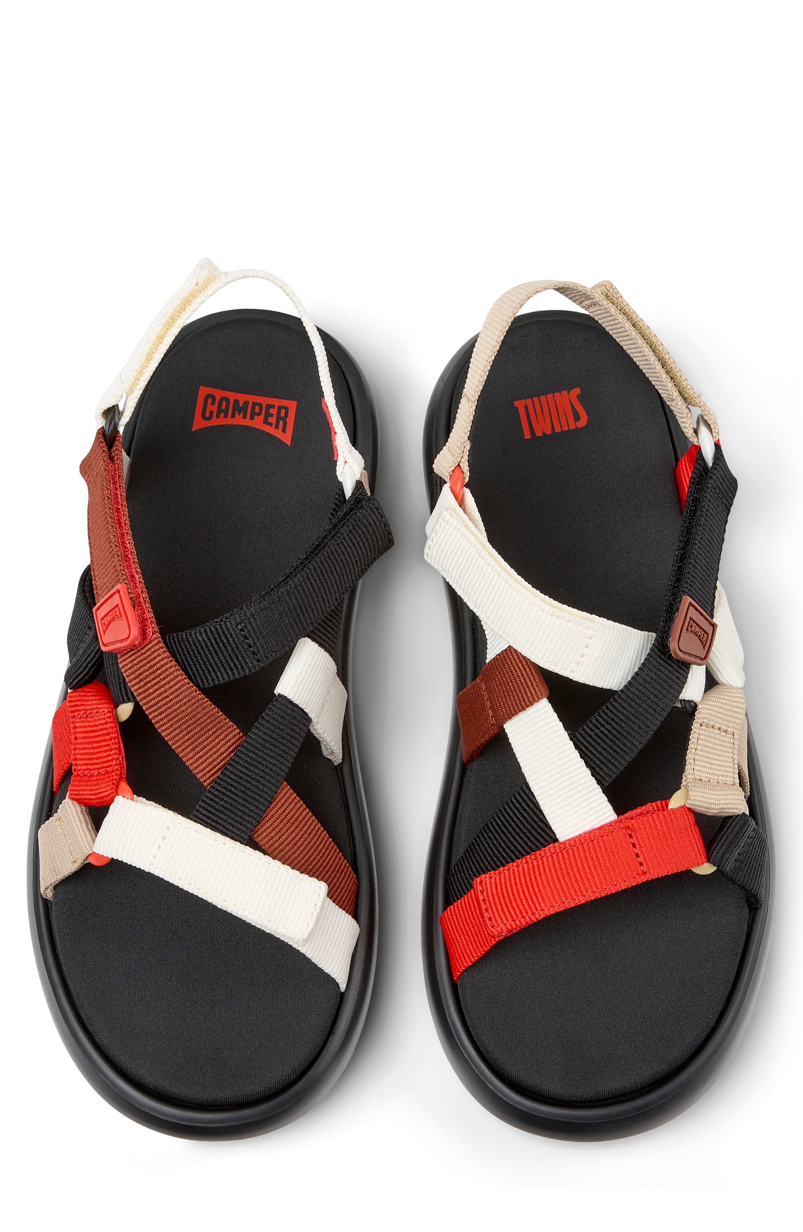 Camper Twins Sandal, Alternate, color, Red