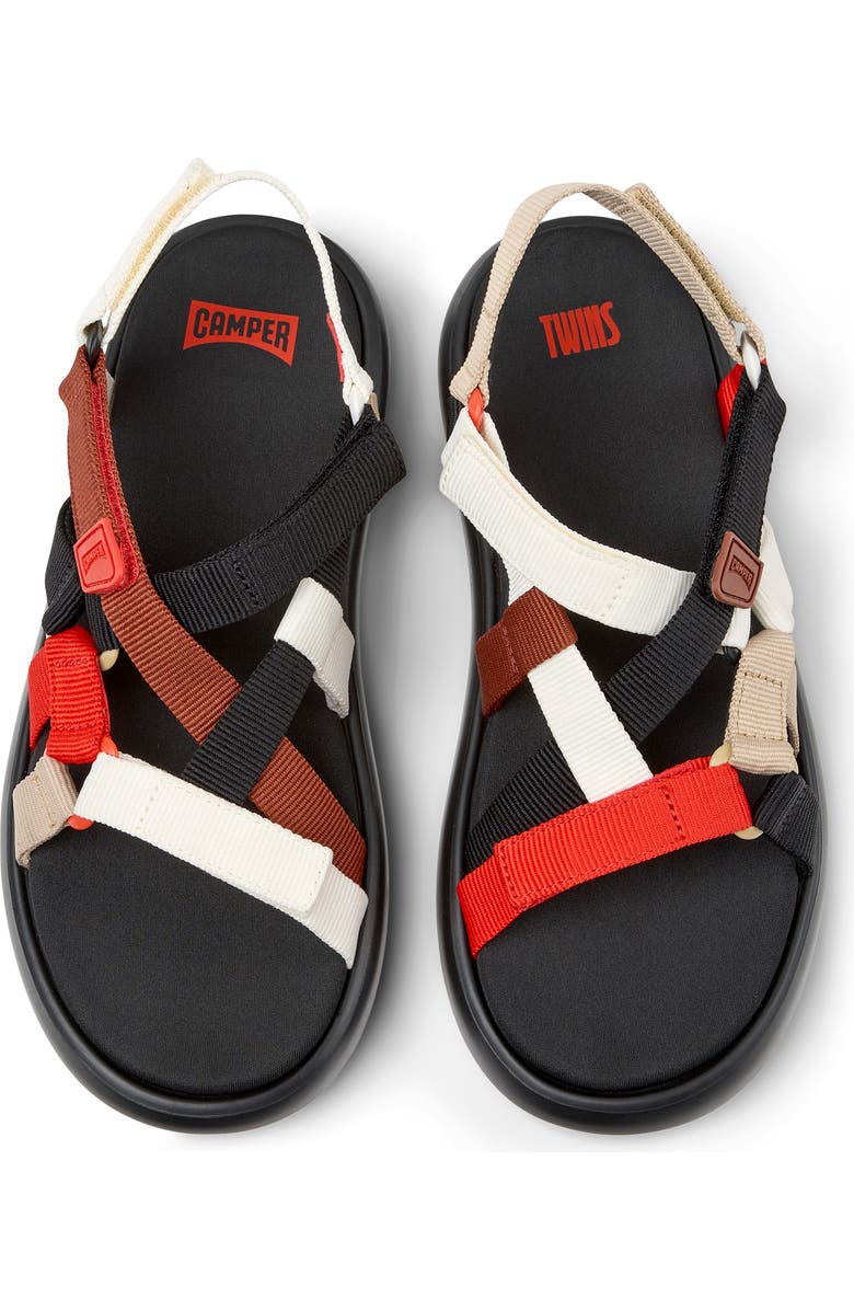 Camper Twins Sandal, Alternate, color, Red