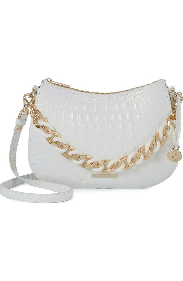 Brahmin Mod Shayna Croc Embossed Leather Crossbody Bag, Main, color,