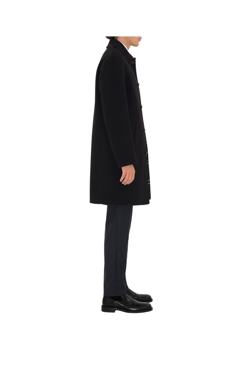 Mid-length Wool Car Coat, Alternate, color, Black/snug