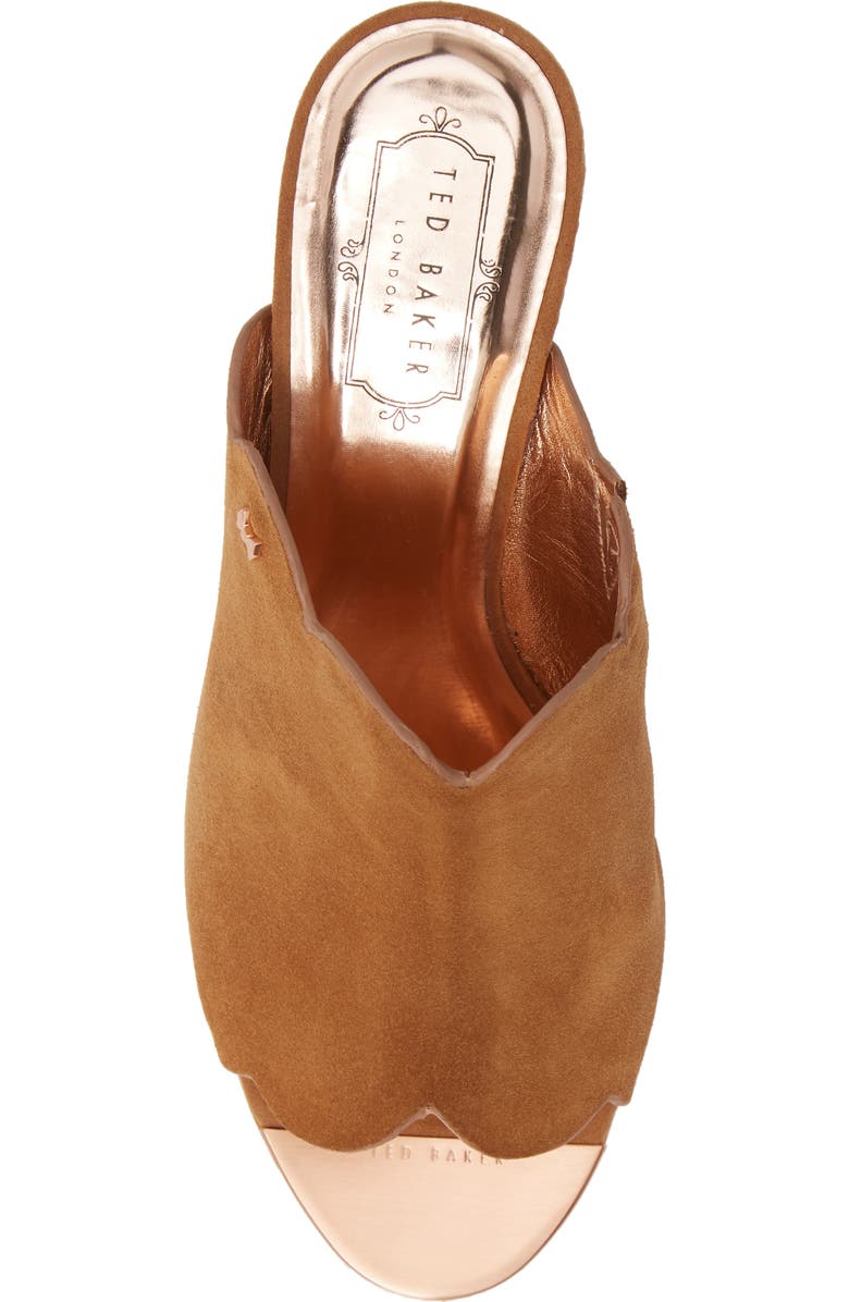 Ted Baker London Zinia Scalloped Slide Sandal, Alternate, color,