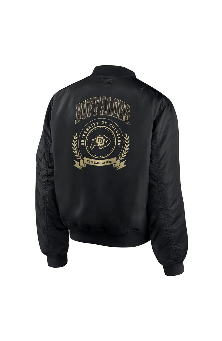 WEAR by Erin Andrews Women's WEAR by Erin Andrews Black Colorado Buffaloes Full-Zip Bomber Jacket, Alternate, color, 