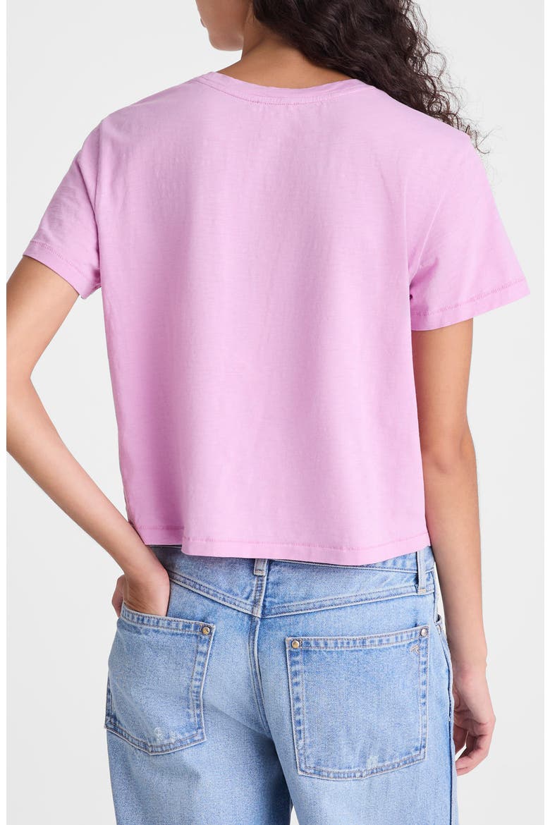 Boxy Crop Cotton Slub T-Shirt, Alternate, color, WARM WISTERIA