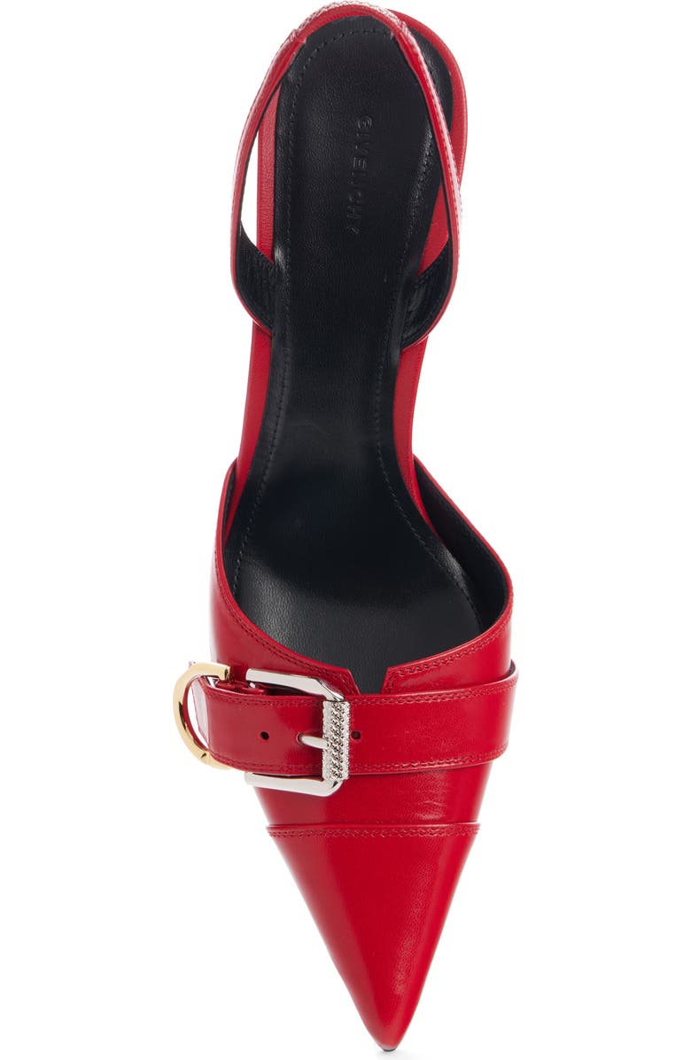 Givenchy Voyou Pointed Toe Slingback Pump, Alternate, color, Red