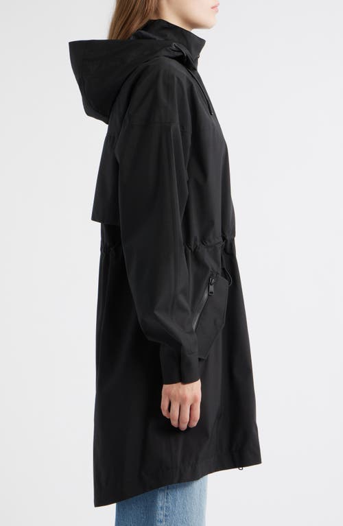 Lole Piper 2.0 Hooded Water Repellent Raincoat In Black