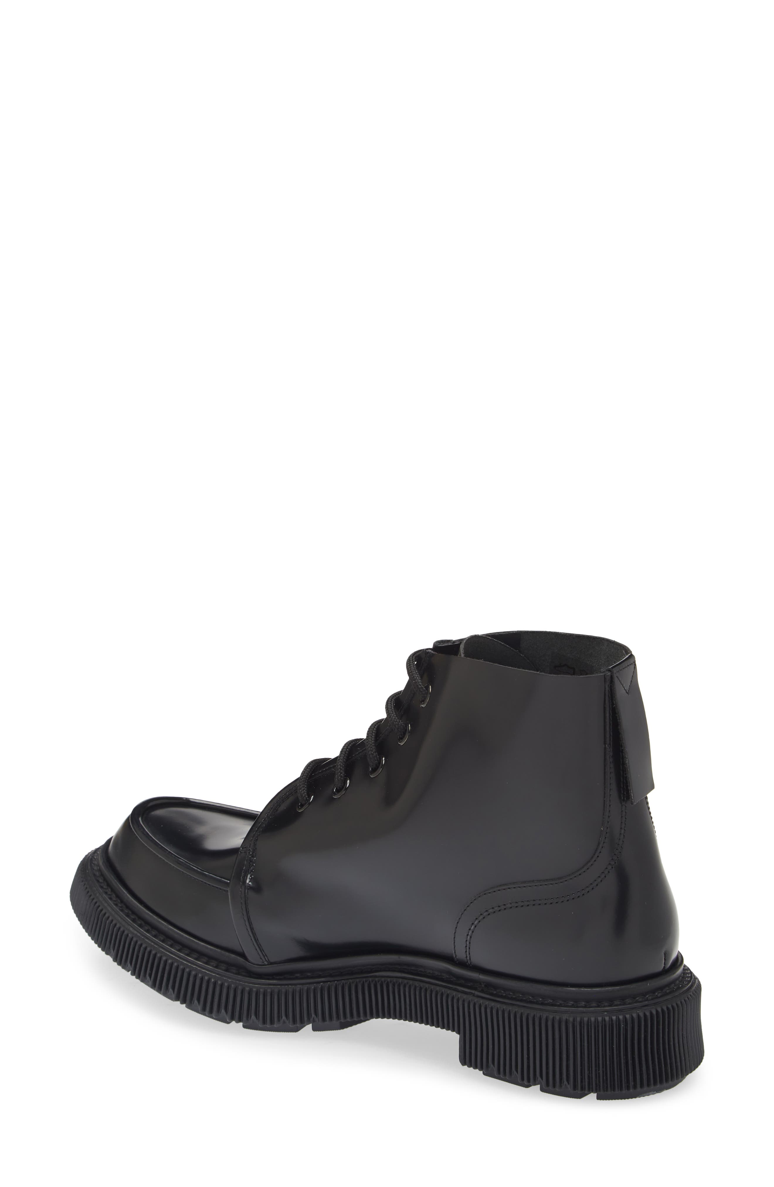 Adieu Creeper Sole Lace-Up Boot, Alternate, color, Black