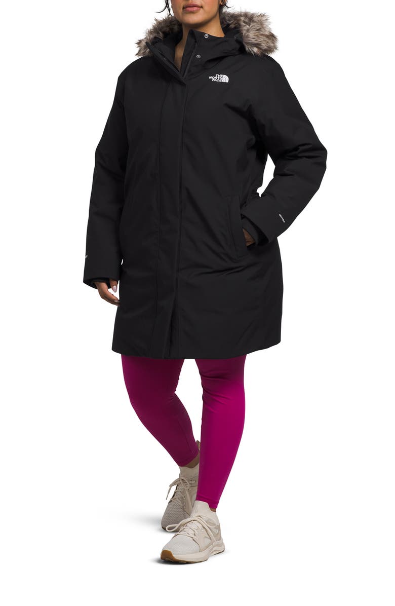 The North Face Arctic Waterproof 600-Fill-Power Down Parka with Faux Fur Trim, Main, color, Tnf Black-Npf