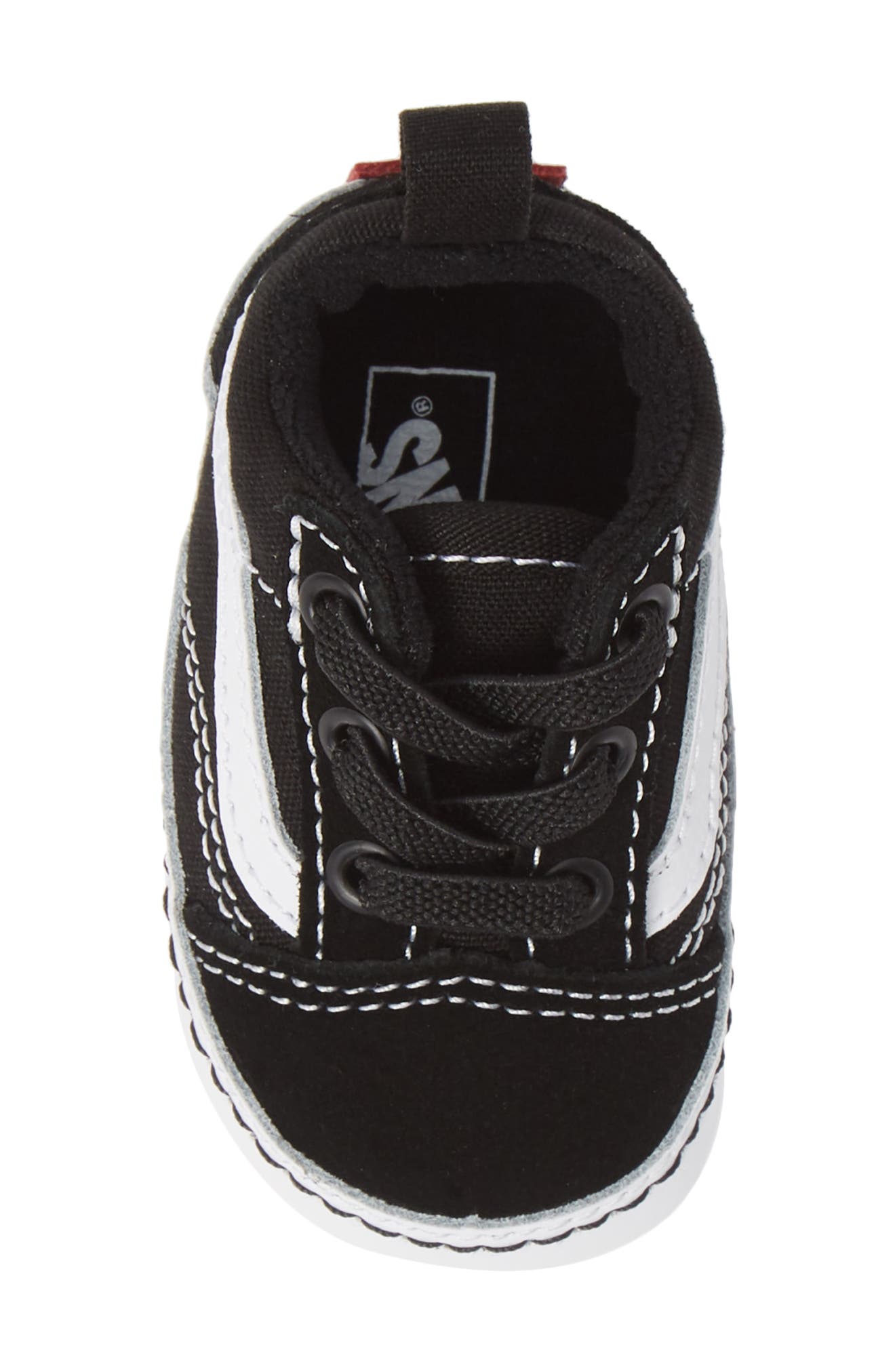 Vans Old Skool Crib Shoe, Alternate, color, Black/ True