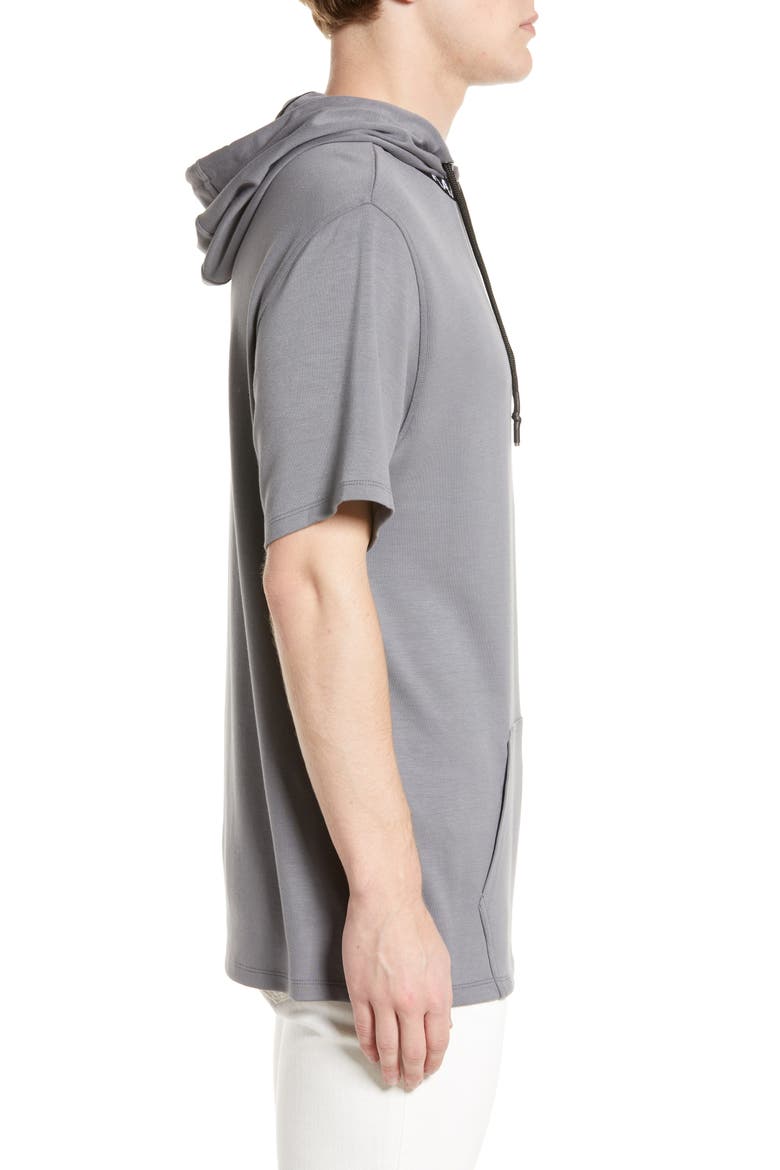 Kidult Short Sleeve Hoodie, Alternate, color, GREY