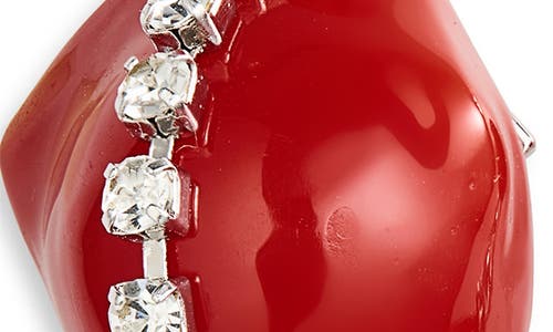 Completedworks Bead & Rhinestone Drop Earrings In Red