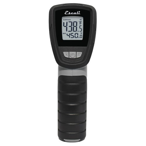 Escali Infrared Surface And Probe Digital Thermometer In Black