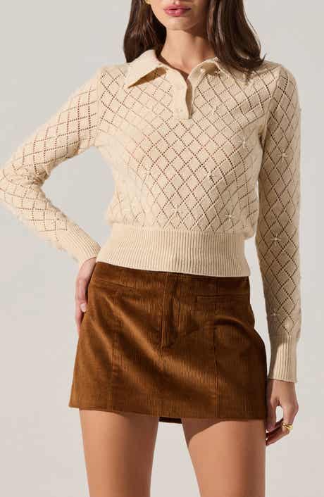 Aspyn Faux-Pearl Embellished Sweater