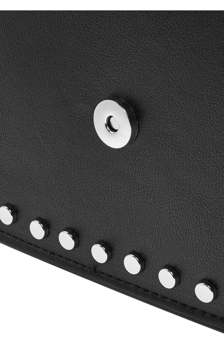 Topshop Buckle Faux Leather Crossbody Bag, Alternate, color,