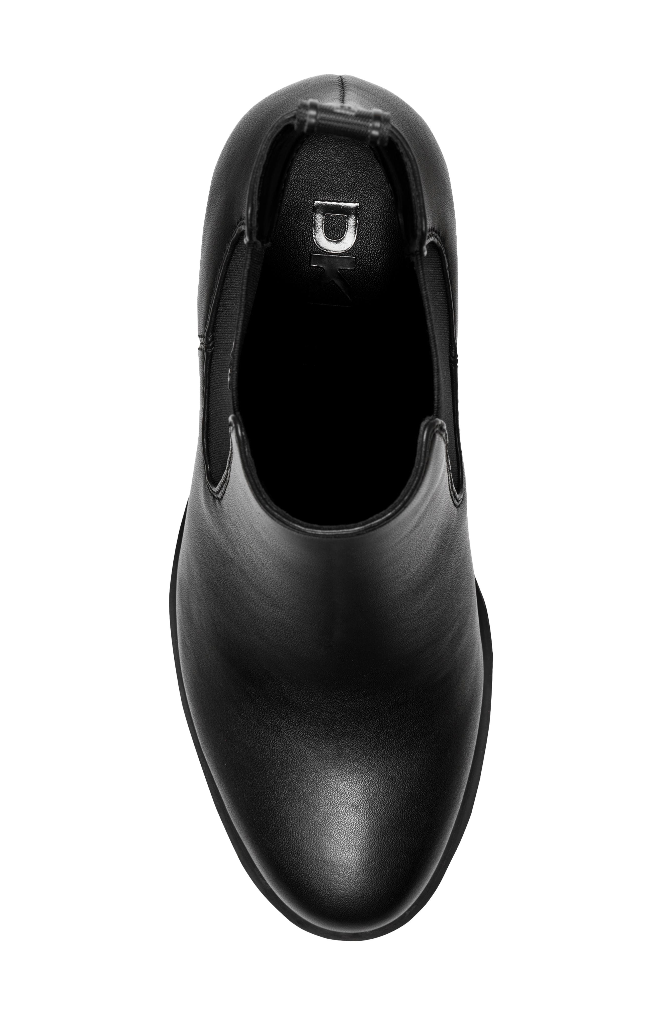 DKNY Tarquin Platform Chelsea Boot, Alternate, color, Black