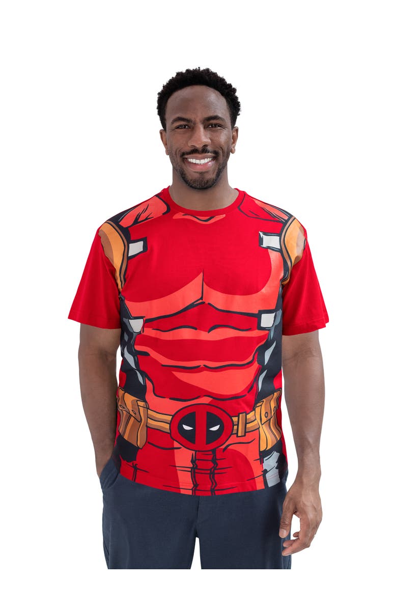 Marvel Cosplay Short Sleeve T-Shirt, Main, color, Crimson Deadpool