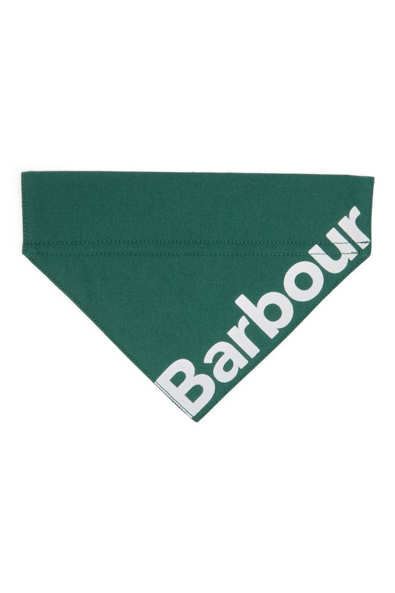 Logo Cotton Dog Bandana, Alternate, color, GREEN