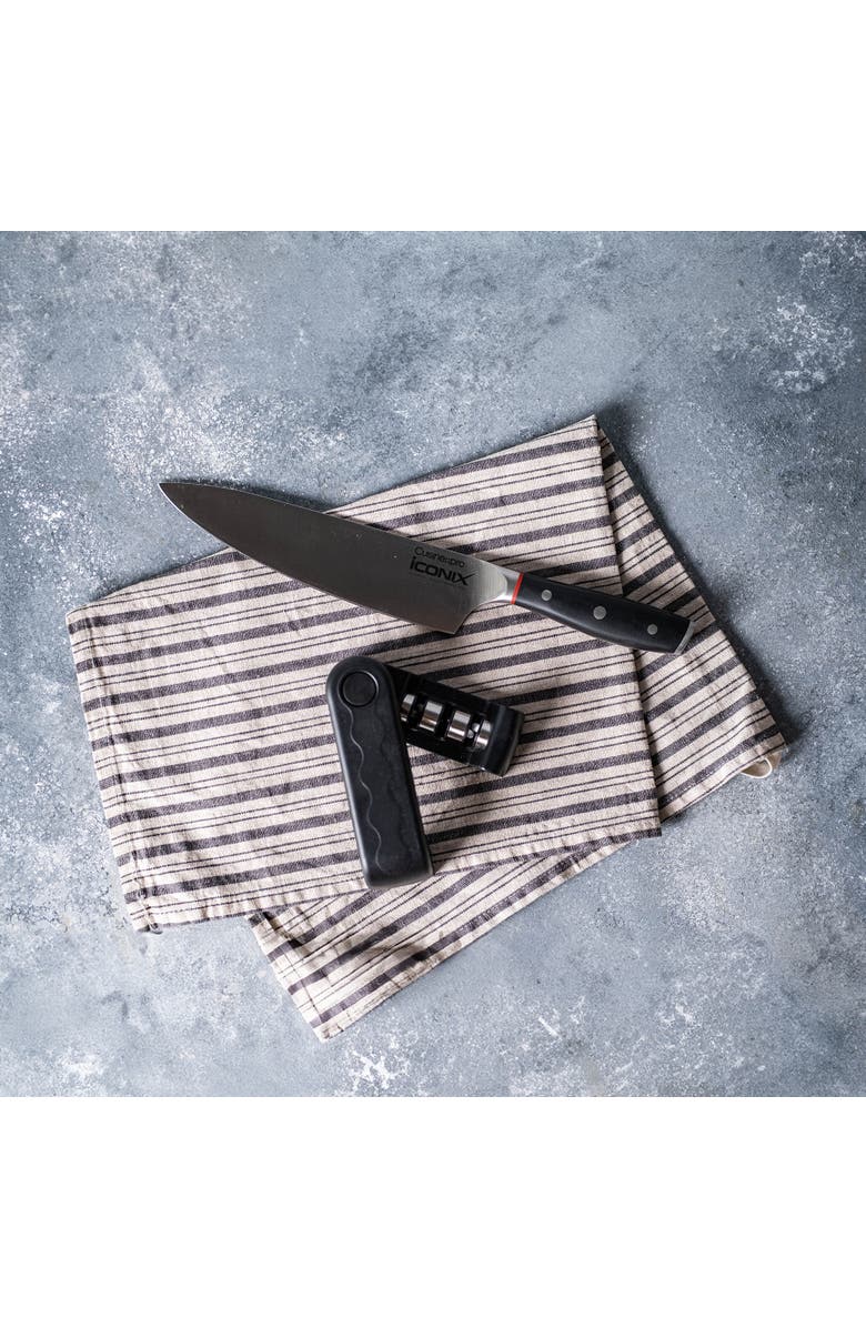 Cuisine::pro<sup>®</sup> iconiX<sup>®</sup> Folding 3-Step Knife Sharpener, Alternate, color, Black