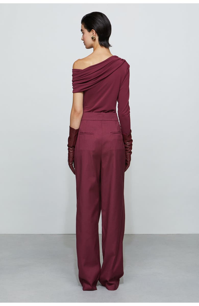 Et Ochs Leon Asymmetric Pant, Alternate, color, Ox Blood