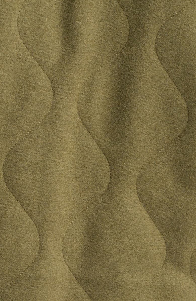 Alpha Industries Quilted Wool Blend Deck Jacket, Alternate, color, Green