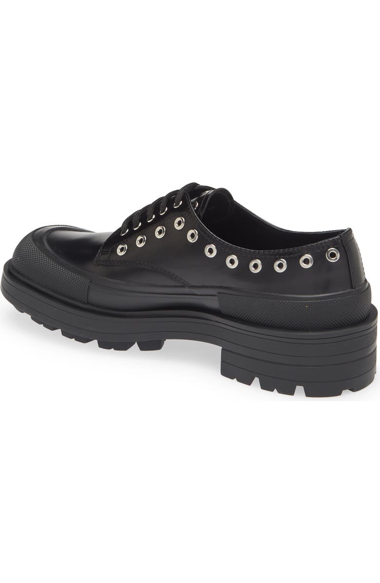 McQueen Stacked Sole Grommet Detail Derby, Alternate, color,
