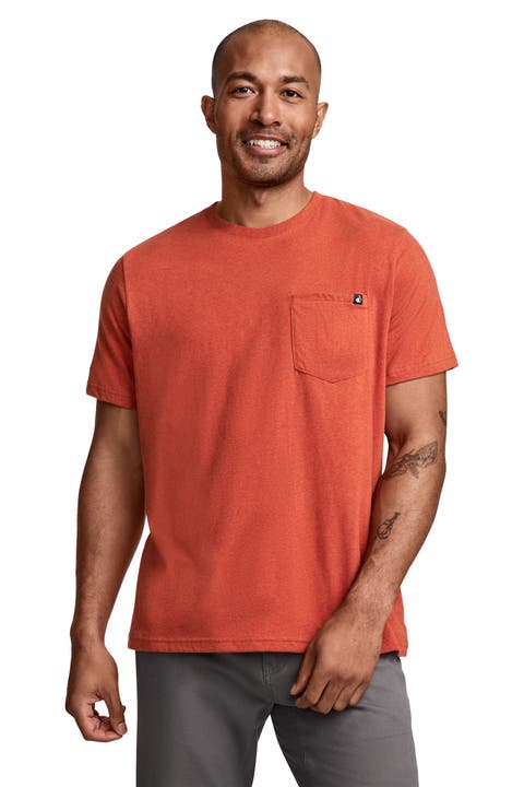Men's 100% Cotton Legacy Pocket Crew Neck T-shirt