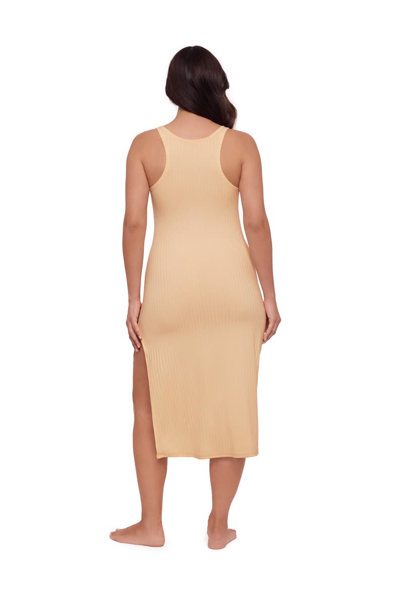 Rib Coverup Dress, Alternate, color, Pearl