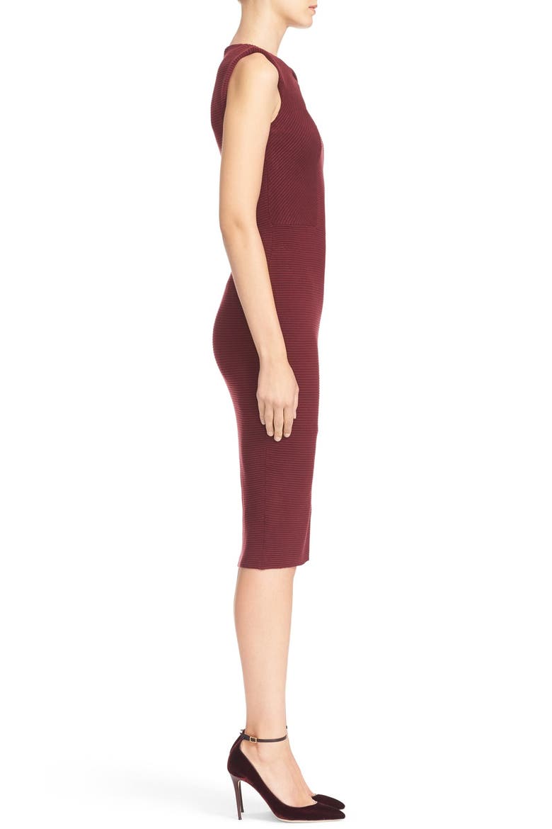 'Tarala' Body-Con Knit Midi Dress, Alternate, color, RHUBARB