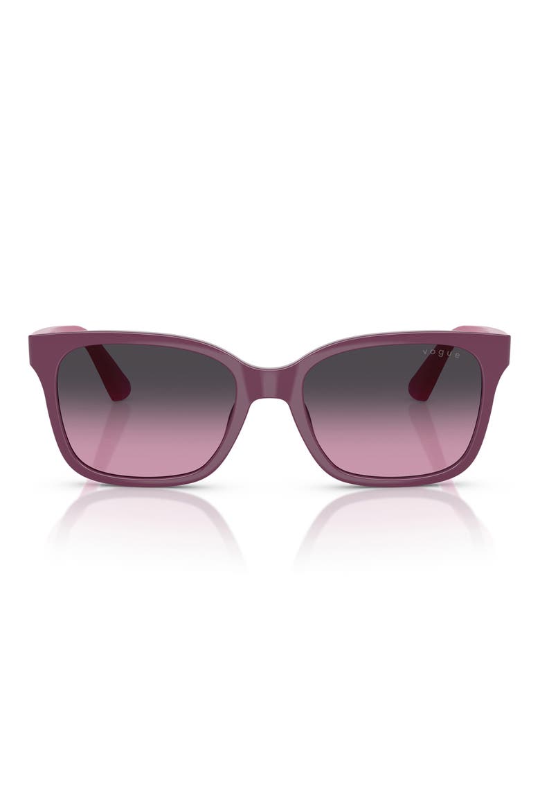 49mm Rectangular Sunglasses, Main, color, PURPLE