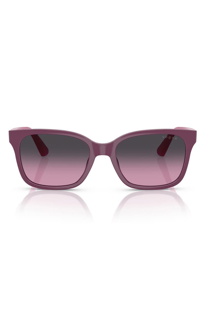 VOGUE 49mm Rectangular Sunglasses, Main, color, Purple