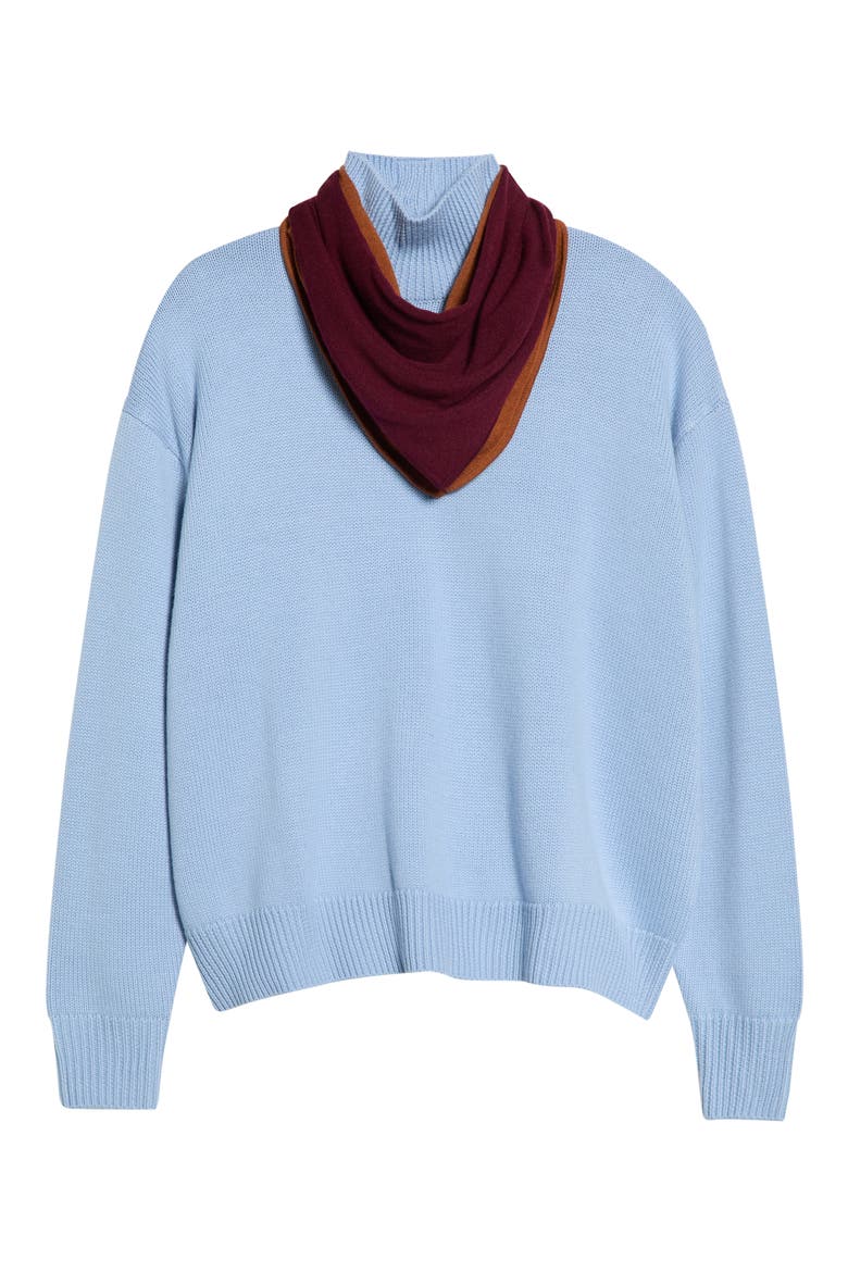 Winston Merino Wool Sweater, Main, color, POWDER BLUE MULTI